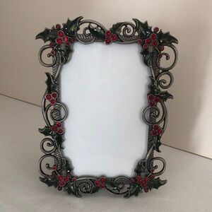 St. Nicholas Square Festive Holly Berry Picture Frame